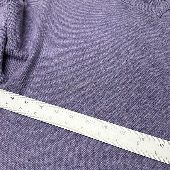 Vintage 90s Polo Ralph Lauren Purple Mens XL Mini Pony Cashmere Knit Sweater - Picture 4 of 10